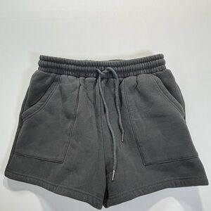 Anrabess Women's Athletic Charcoal Sweat Shorts